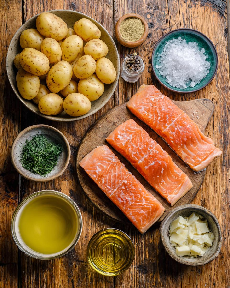 Instant Pot Salmon with Garlic Potatoes - detail 1