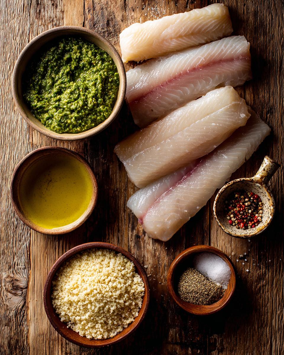 Panko Pesto Fish - detail 1